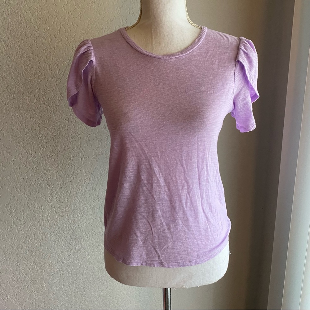 Express Light Purple Short Sleeve Top